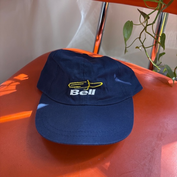 vintage BELL OLYMPICS french dad hat trucker hat strapback cap - Picture 6 of 6